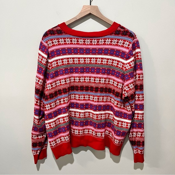 Lane Bryant Classic Button-Front Fair Isle Cardigan - Picture 3 of 5